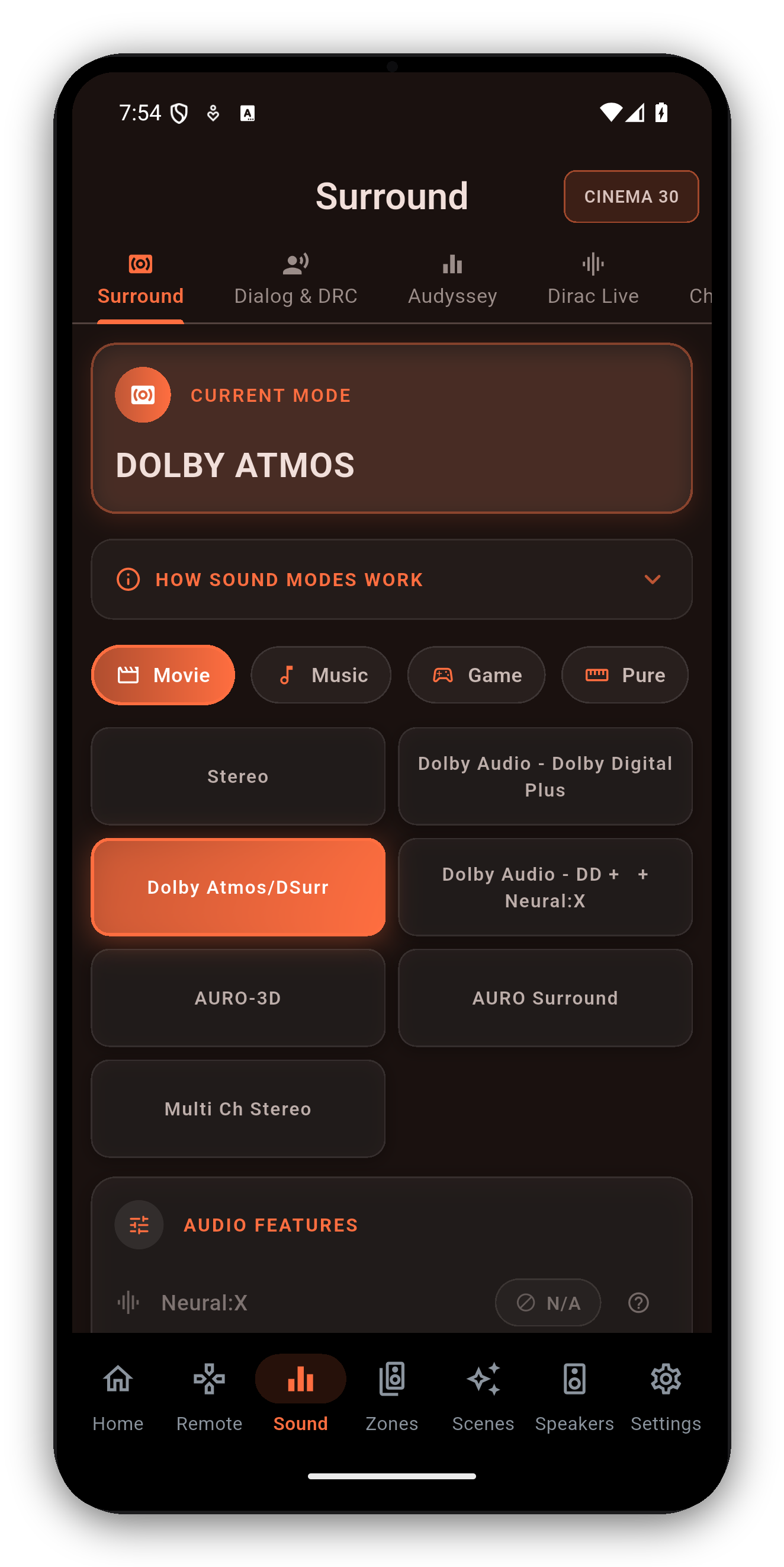 Sound modes